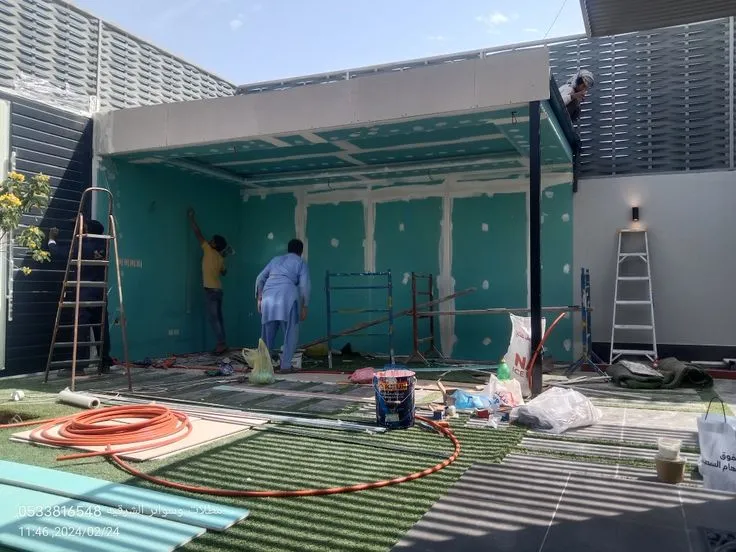 بناء ملاحق اسمنت بورد في الرياض