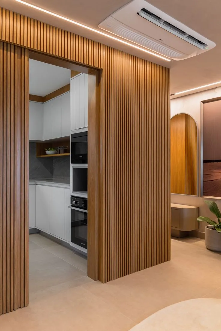 احدث ديكور بديل الخشب علي الحائط في الرياض