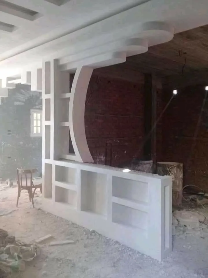 تركيب حواجز جبس مودرن | تصميم جبس للجدران والأركان في الرياض