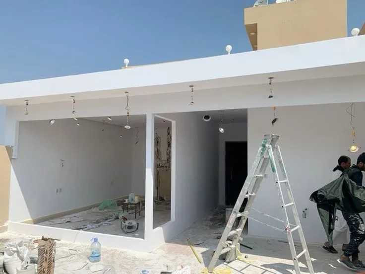 بناء ملاحق حدائق اسمنت بورد الرياض